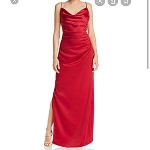 Laundry by Shelli Segal Red Silk Gown